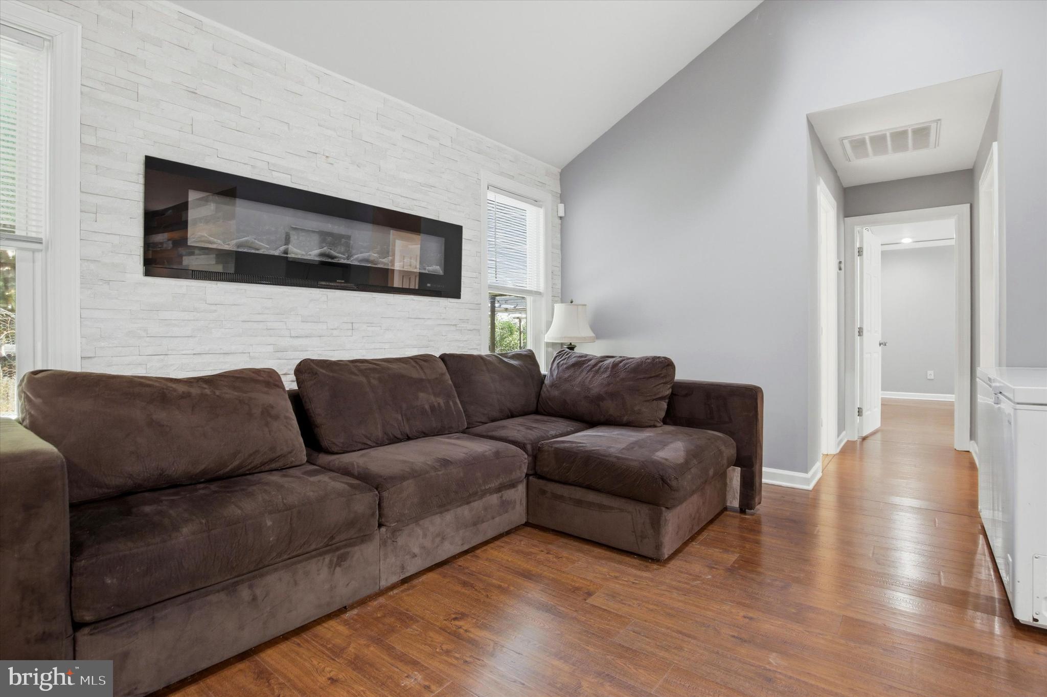 320 Maple Street Warminster, PA 18974 - Photo 12 of 26 In law suite - Living room with fireplace