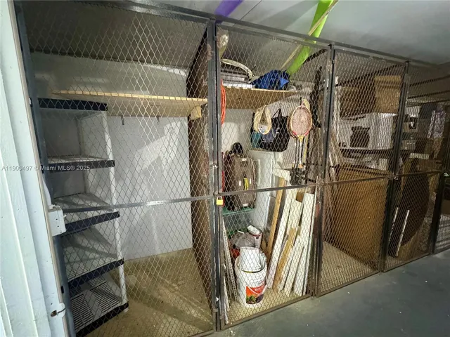 a room with storage and utility