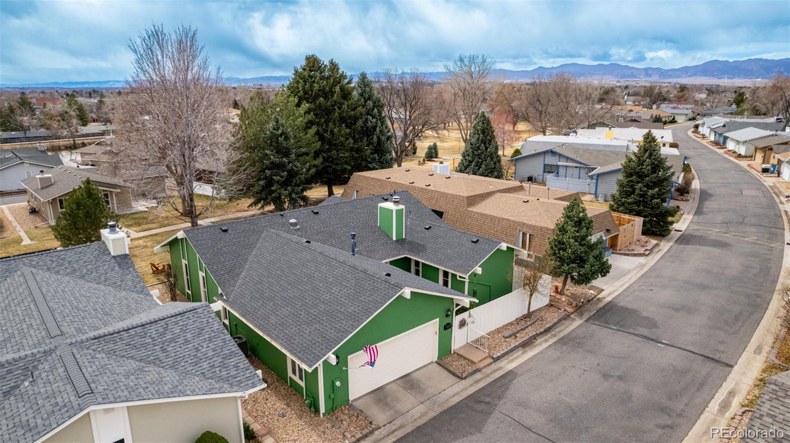 22 Scott Drive North Broomfield, CO 80020 - Photo 44 of 49 an aerial view of a house with a garden