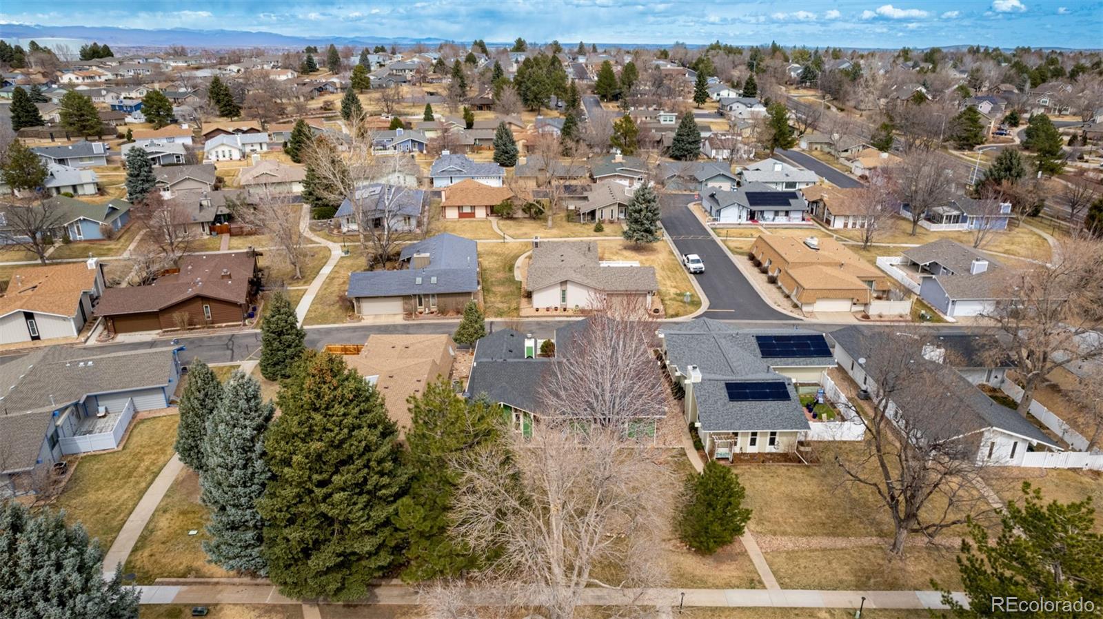 22 Scott Drive North Broomfield, CO 80020 - Photo 48 of 49 an aerial view of residential houses with outdoor space