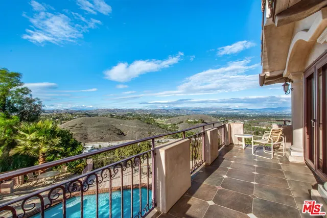 a view of city from balcony
