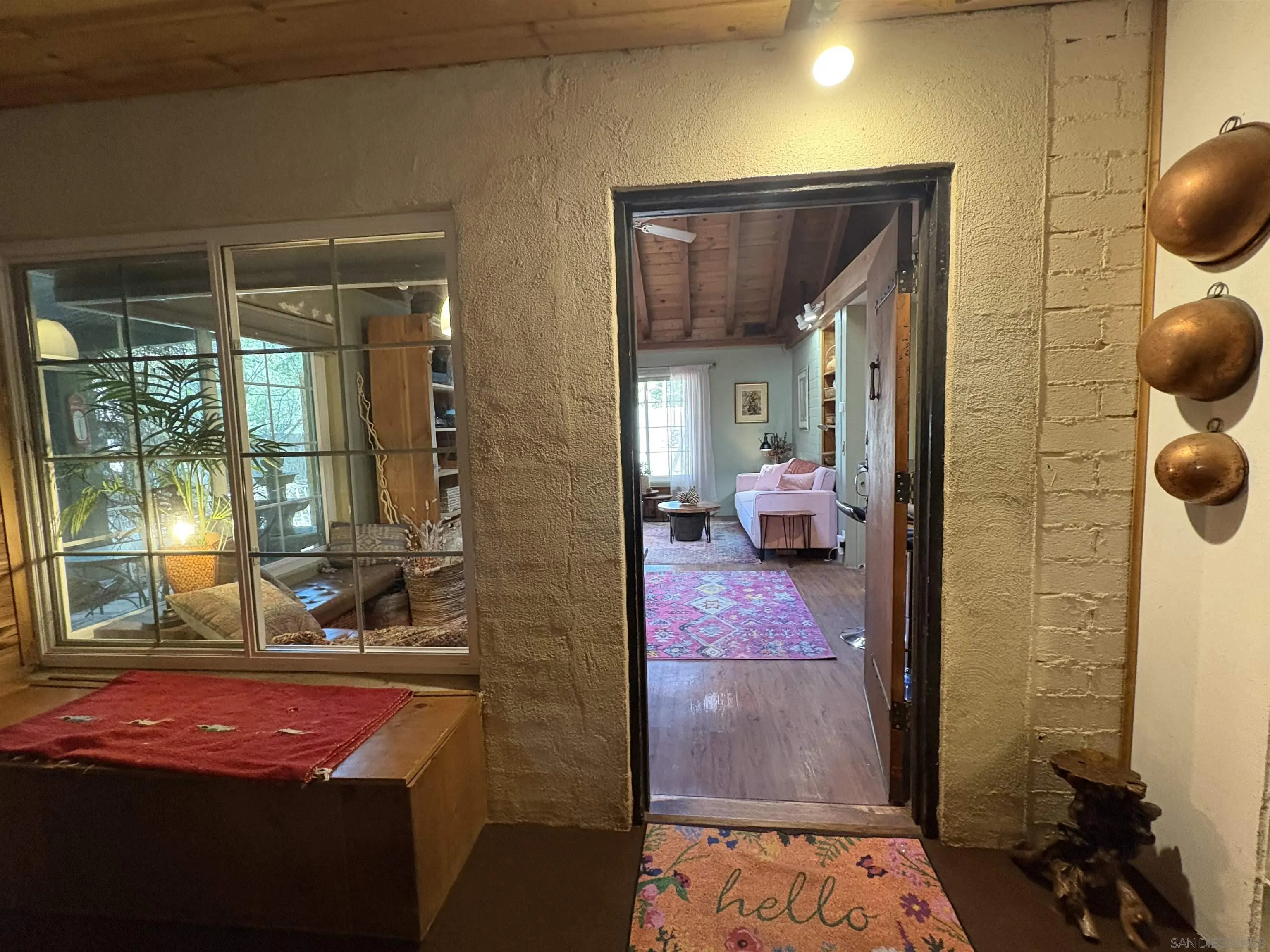 22188 Crestline Road Palomar Mountain, CA 92060 - Photo 11 of 69 a hallway with view of living room