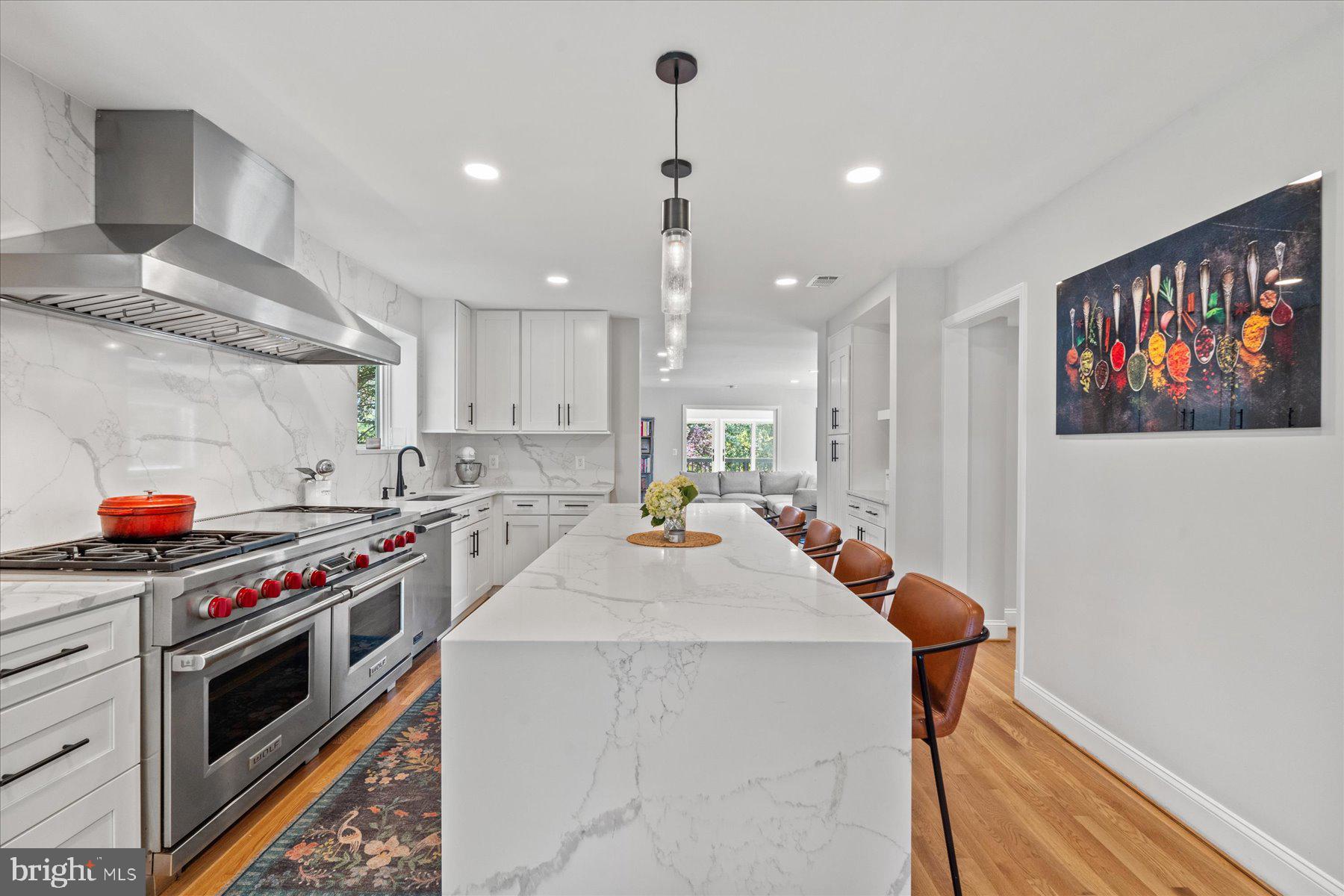 5612 Overlea Road Bethesda, MD 20816 - Photo 19 of 55 Flow through the kitchen into living room