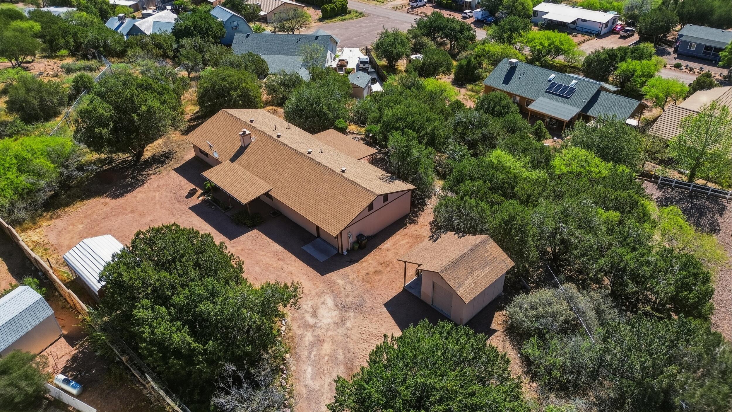198 Lucky Lane Payson, AZ 85541 - Photo 26 of 31 an aerial view of a house with a yard