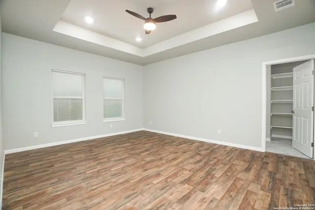 wooden floor in an empty room