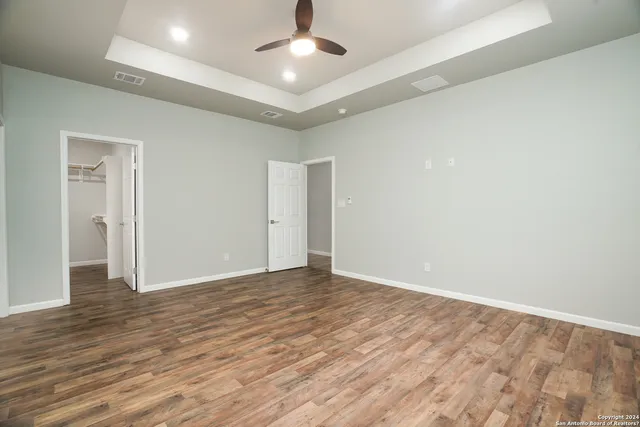 wooden floor in an empty room