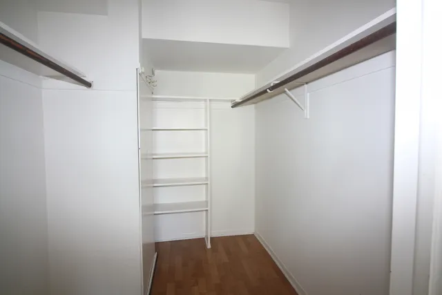 a view of a walk in closet