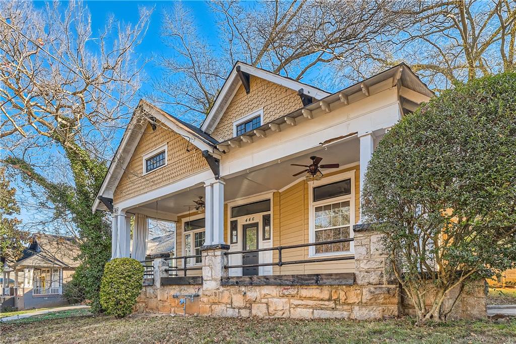 446 Holderness Street Southwest Atlanta, GA 30310 - Photo 1 of 1 a front view of a house with a yard
