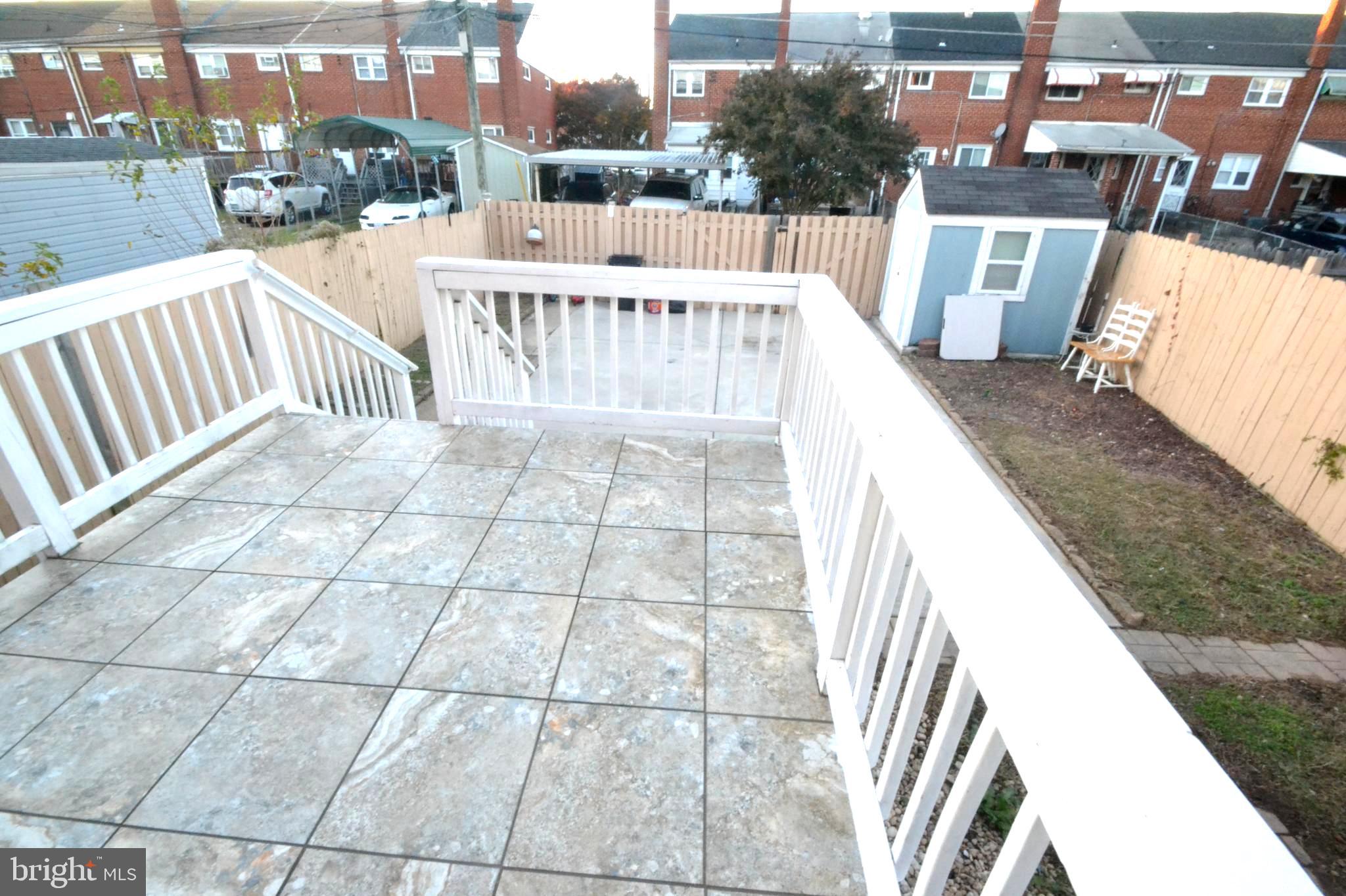 1914 Inverton Road Dundalk, MD 21222 - Photo 28 of 31 REAR DECK