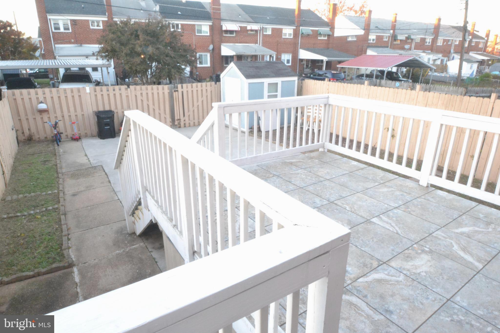 1914 Inverton Road Dundalk, MD 21222 - Photo 29 of 31 REAR DECK