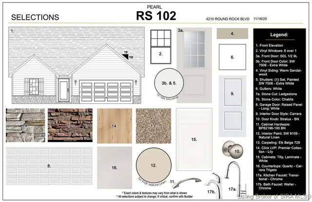 $277,900 | 4210-lot 102 Round Rock Boulevard, Charlestown, IN 47111