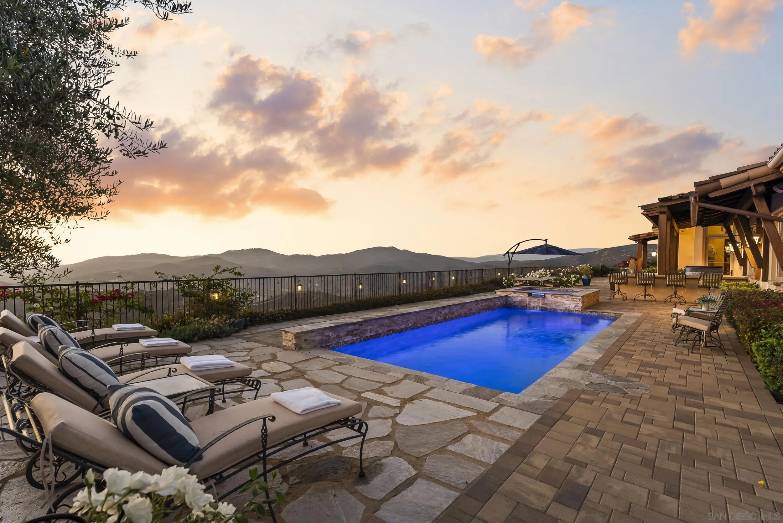8046 El Cielo Rancho Santa Fe, CA 92067 - Photo 63 of 68 a view of swimming pool with lounge chairs