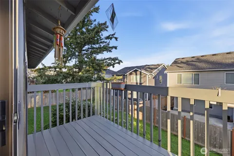 a view of a house with a deck