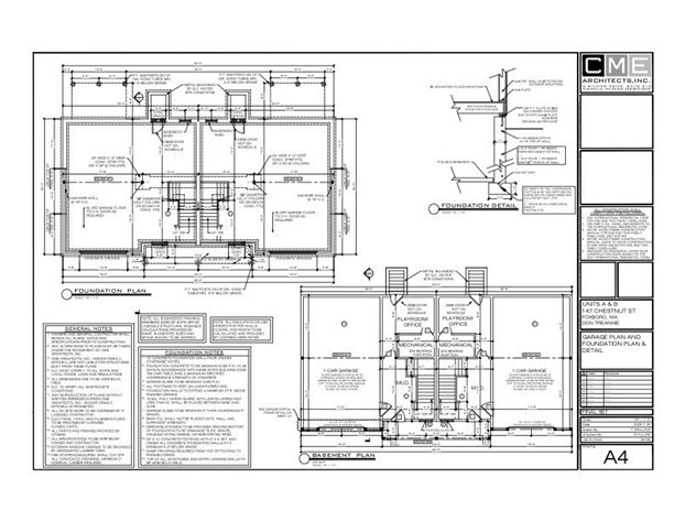 147 Chestnut Street, Unit A Foxboro, MA 02035 - Photo 4 of 4 a black and white photo of a living room