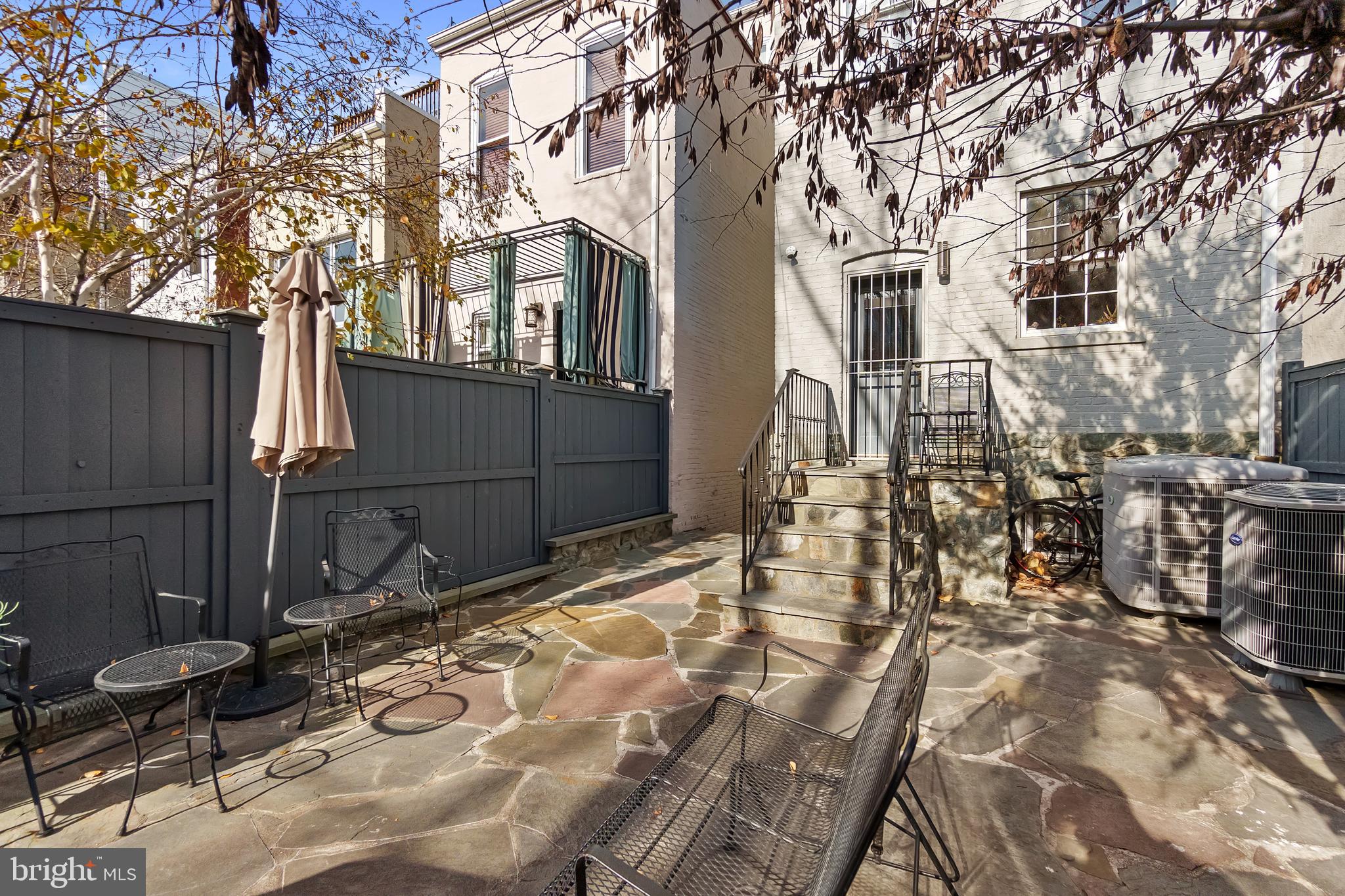 936 T Street Northwest, Unit B Washington, DC 20001 - Photo 18 of 19 a backyard of a building with barbeque oven