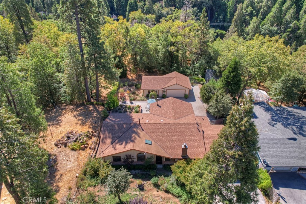 23167 Brookside Road Crestline, CA 92325 - Photo 7 of 49 an aerial view of a house with a yard