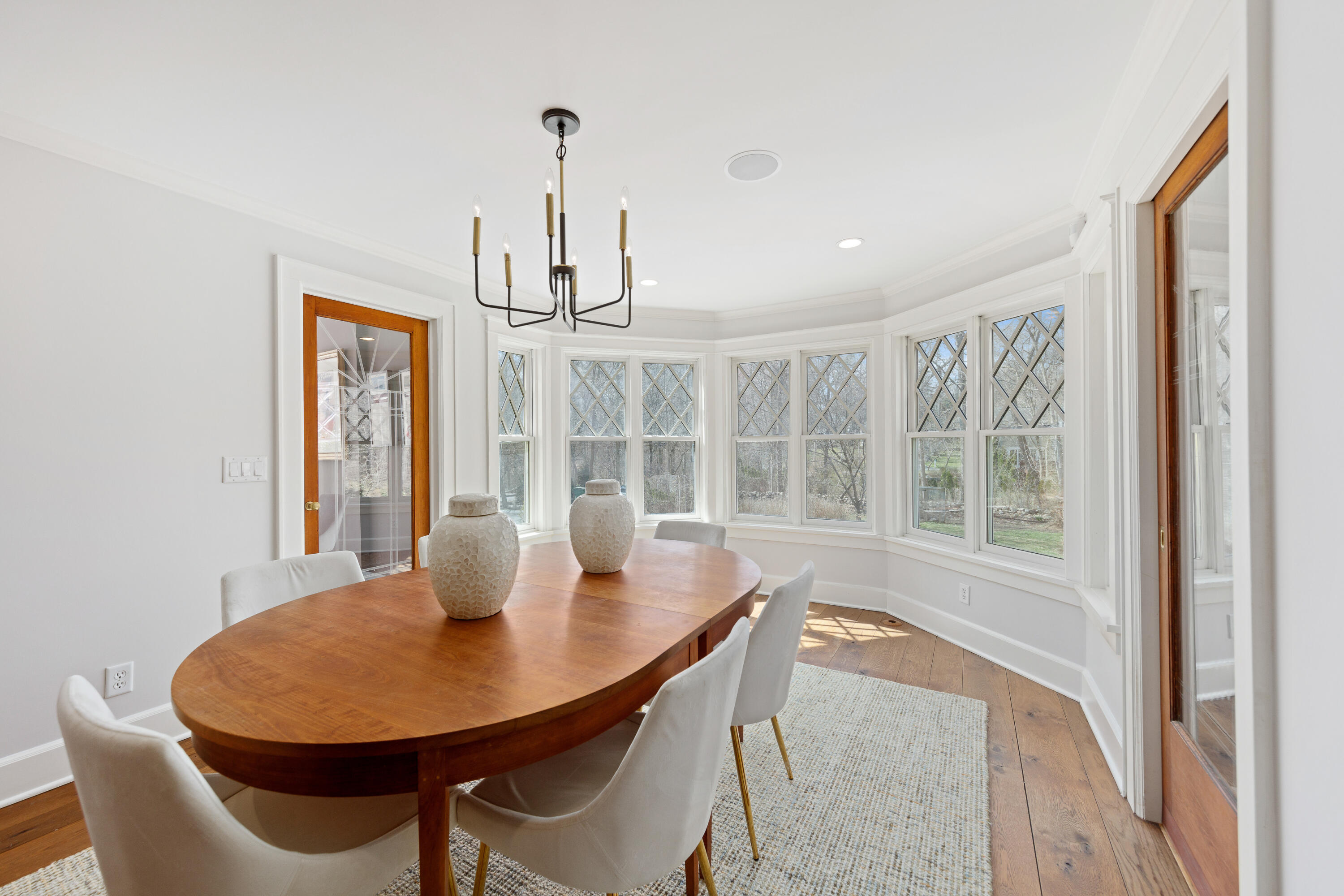 121 Middlesex Road Darien, CT 06820 - Photo 11 of 34 a view of a dining room with furniture window and outside view