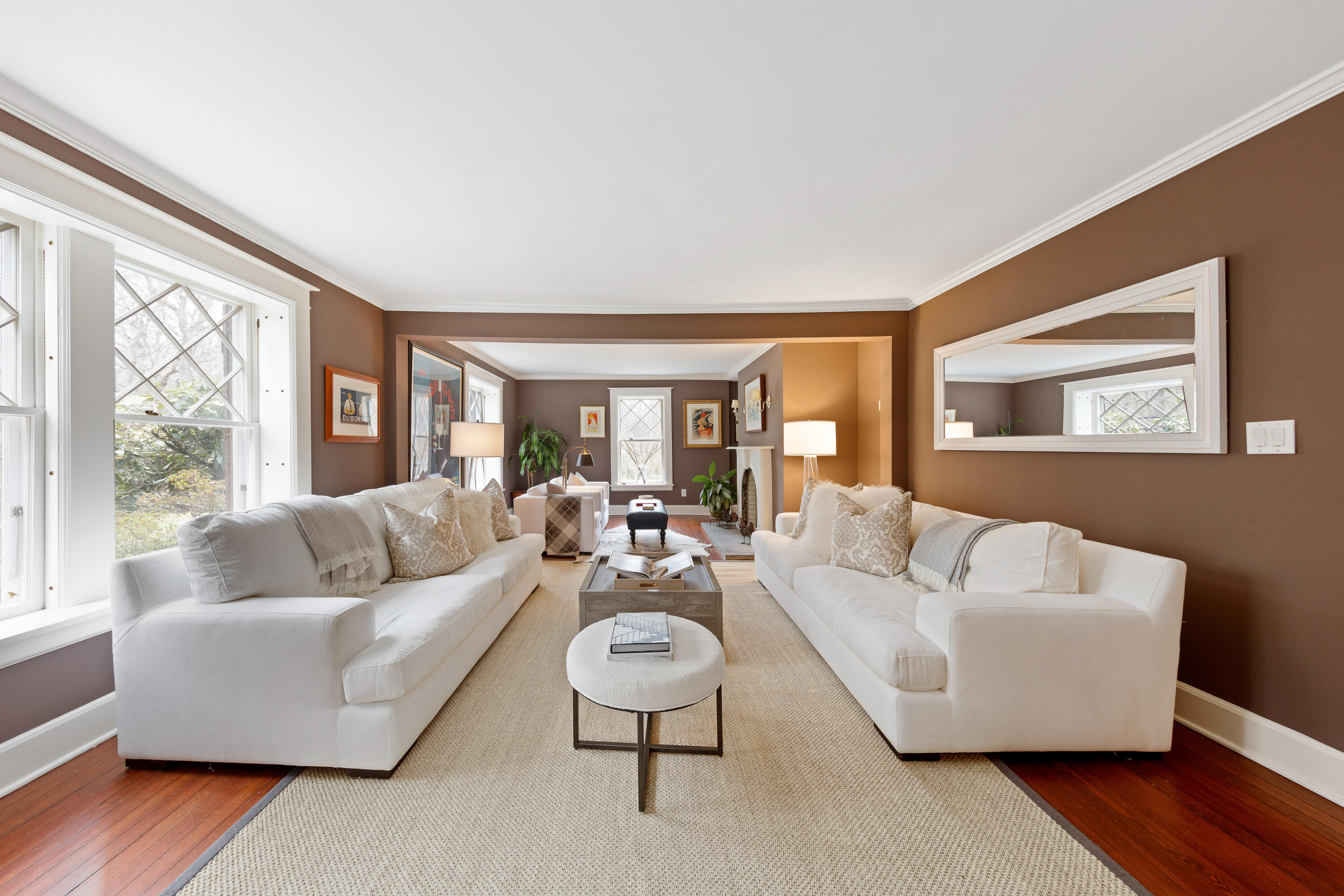 121 Middlesex Road Darien, CT 06820 - Photo 8 of 34 a living room with furniture and a large window