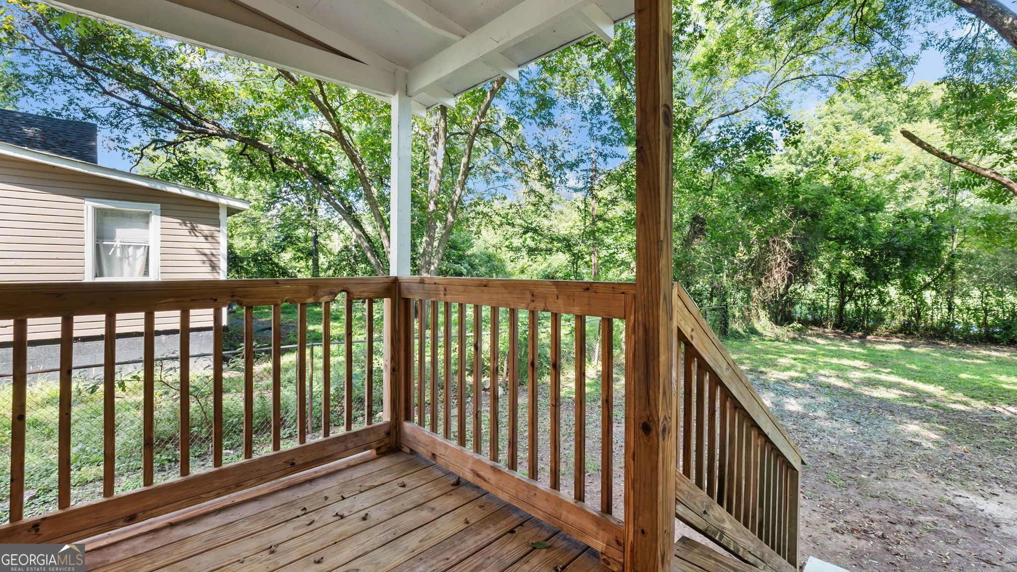 335 South McLin Street Rome, GA 30161 - Photo 17 of 21 a view of a wooden deck