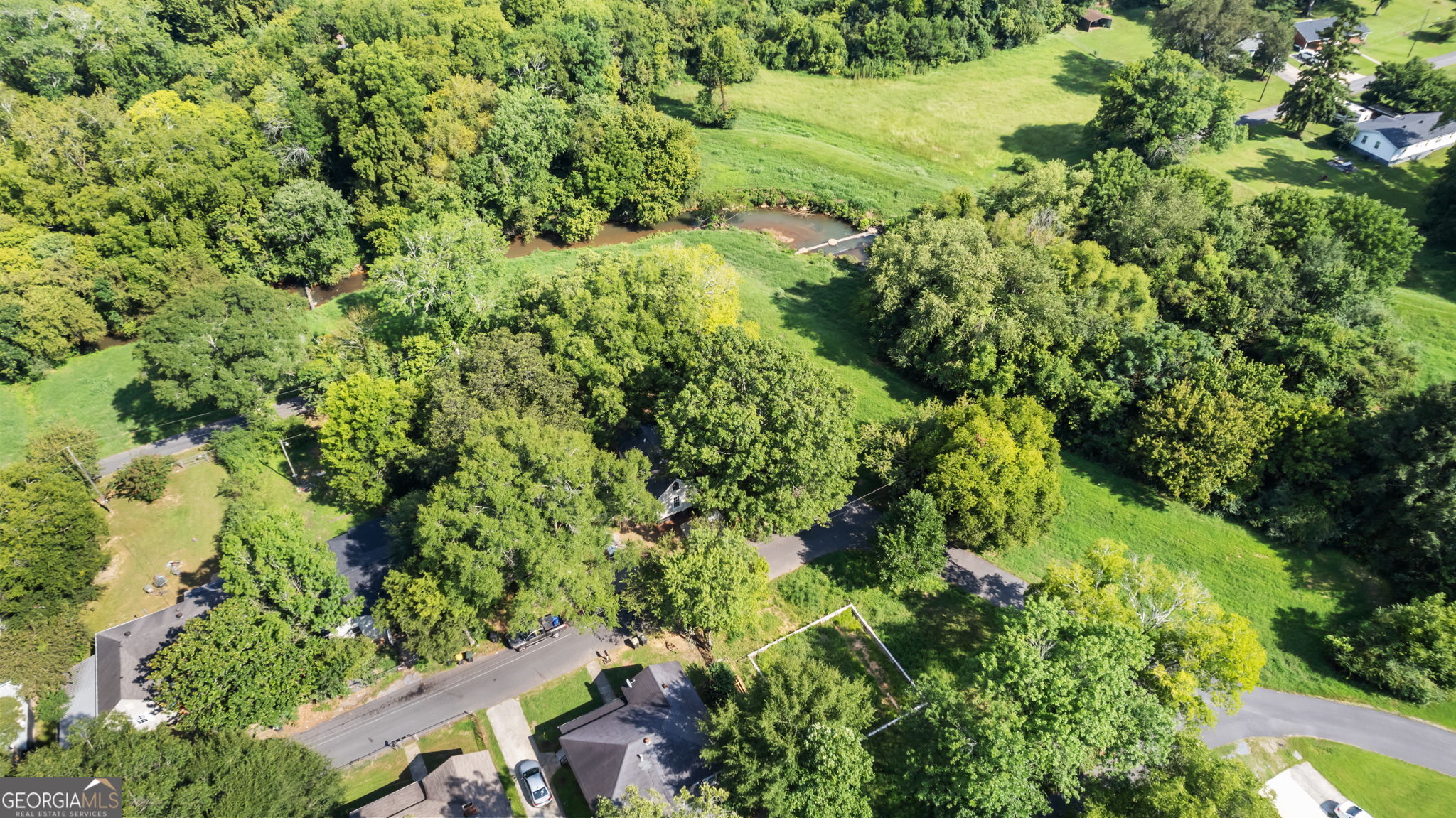 335 South McLin Street Rome, GA 30161 - Photo 20 of 21 an aerial view of residential house with outdoor space and trees all around
