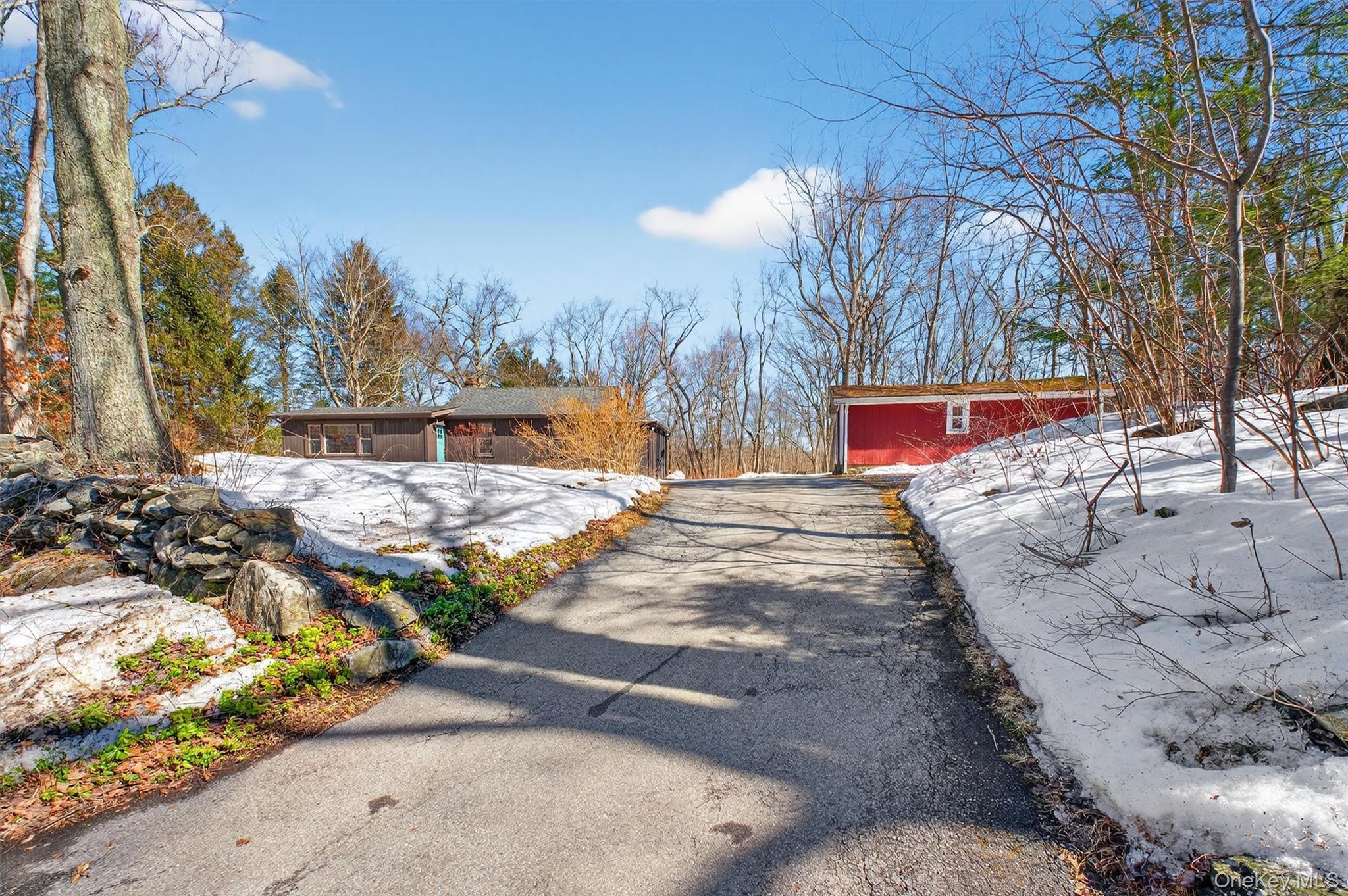 208 Ressique Road Carmel, NY 10512 - Photo 5 of 40 Driveway leading to home w/garage on right. (Owner uses garage as mechanics shed, but can fit car).