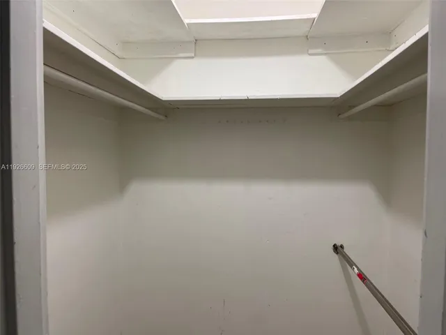 a close view of closet