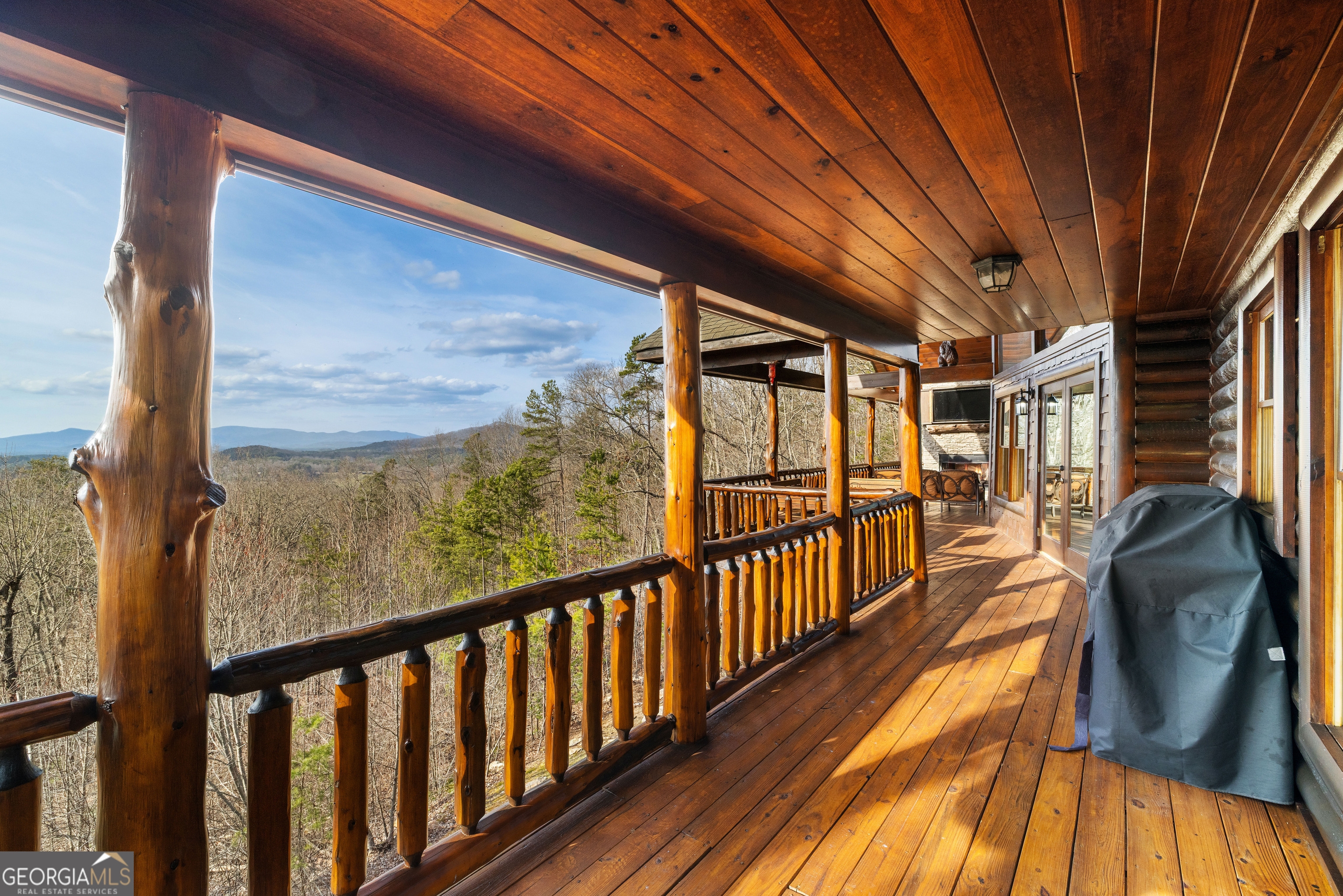 180 Cinnamon Bear Road Mineral Bluff, GA 30559 - Photo 25 of 49 a view of balcony with wooden floor