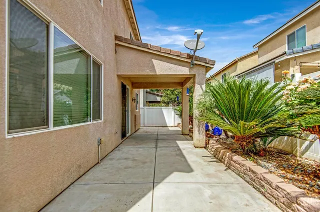 a view of porch with seating space
