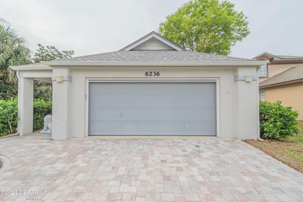 a front view of a house