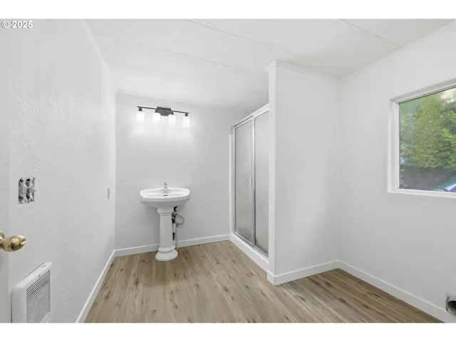 a view of a hallway in a house