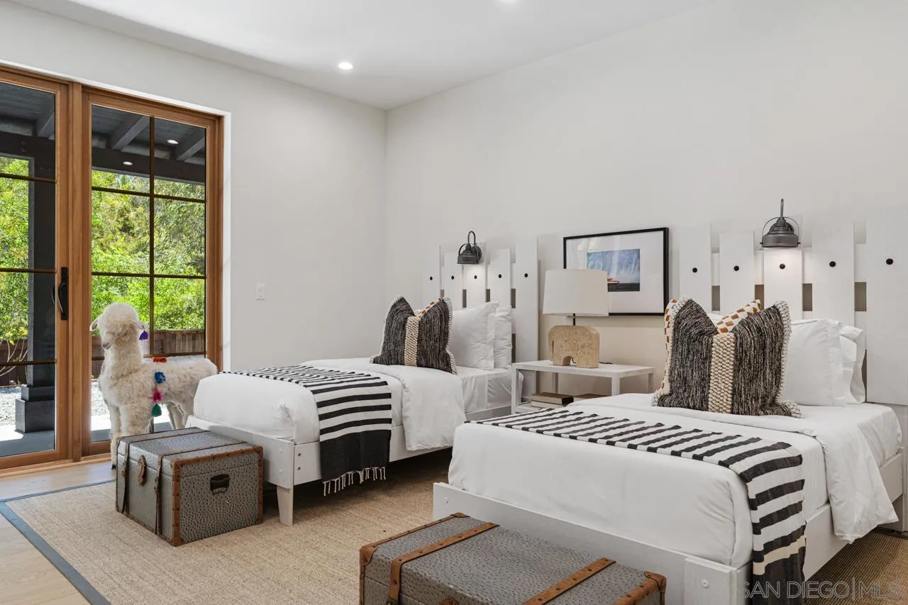 15245 El Camino Real Rancho Santa Fe, CA 92067 - Photo 34 of 41 a bedroom with a bed and a night stand