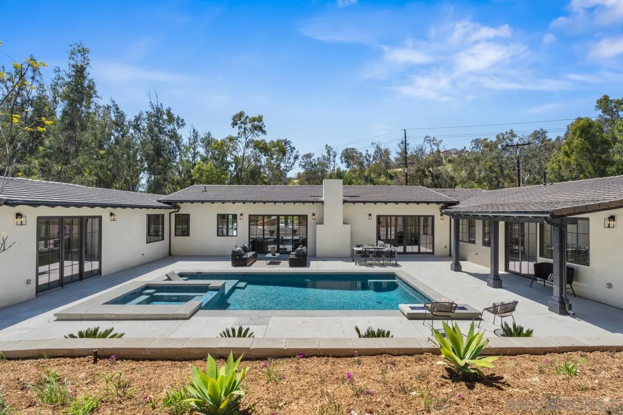 15245 El Camino Real Rancho Santa Fe, CA 92067 - Photo 41 of 41 a view of a house with couches in front of house