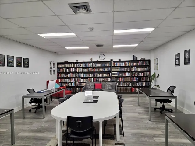 a room with furniture and a table