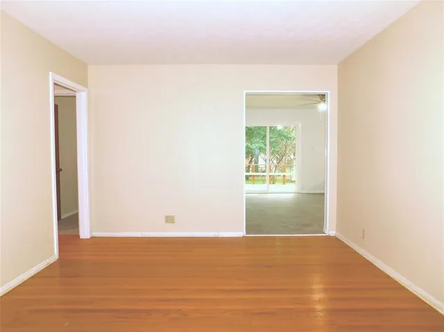 a view of an empty room