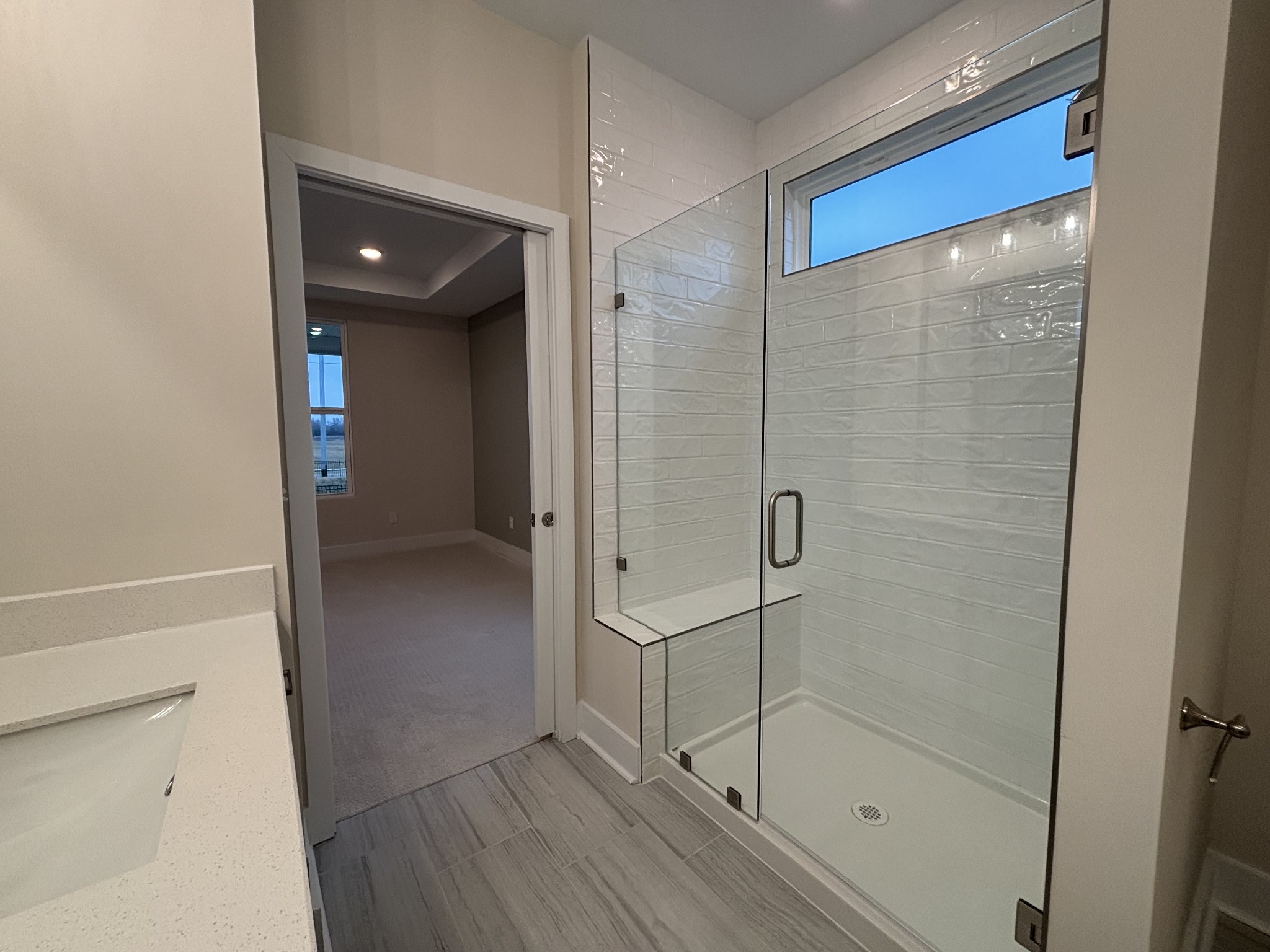 512 Scarlet Oak Road Lebanon, TN 37090 - Photo 14 of 26 a bathroom with a shower and a glass door