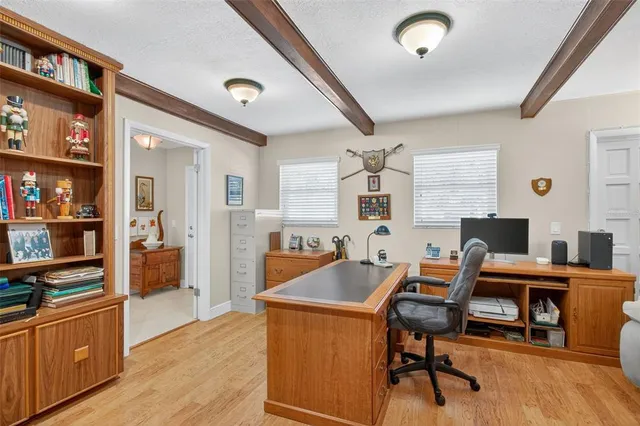 a front view of a building