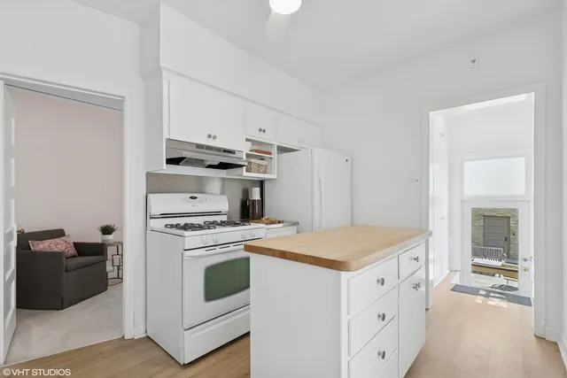 a table and chairs in a dining room