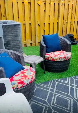 a room with furniture and window