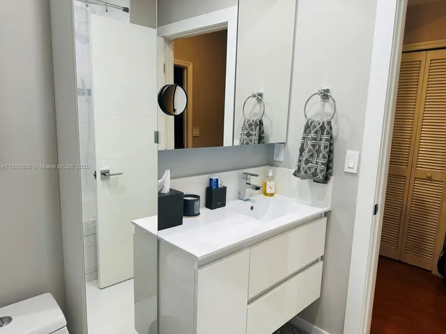 a bathroom with a sink