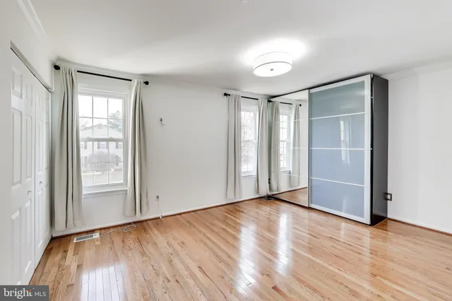 wooden floor in an empty room