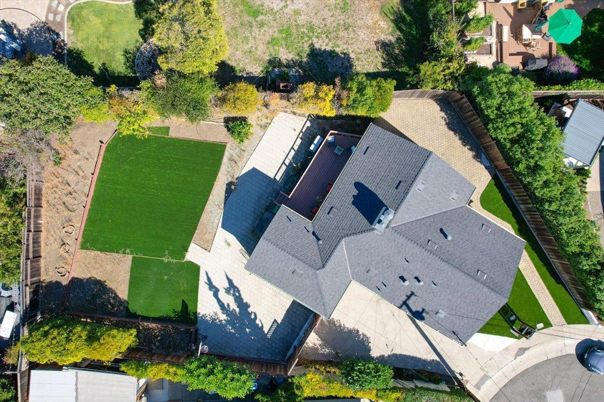 18 Culver Court San Mateo, CA 94403 - Photo 64 of 71 an aerial view of residential house with outdoor space and swimming pool