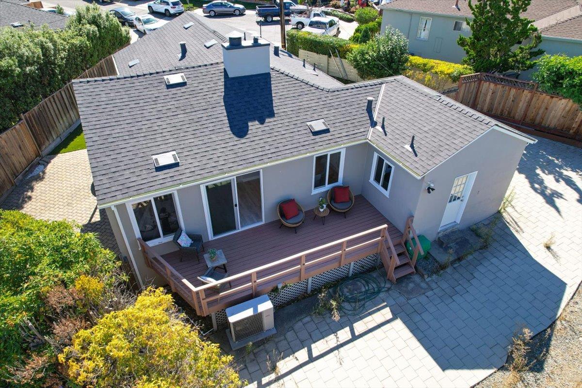 18 Culver Court San Mateo, CA 94403 - Photo 65 of 71 an aerial view of a house with swimming pool and next to a yard