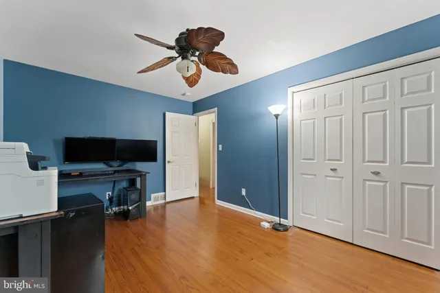 wooden floor and windows in a room
