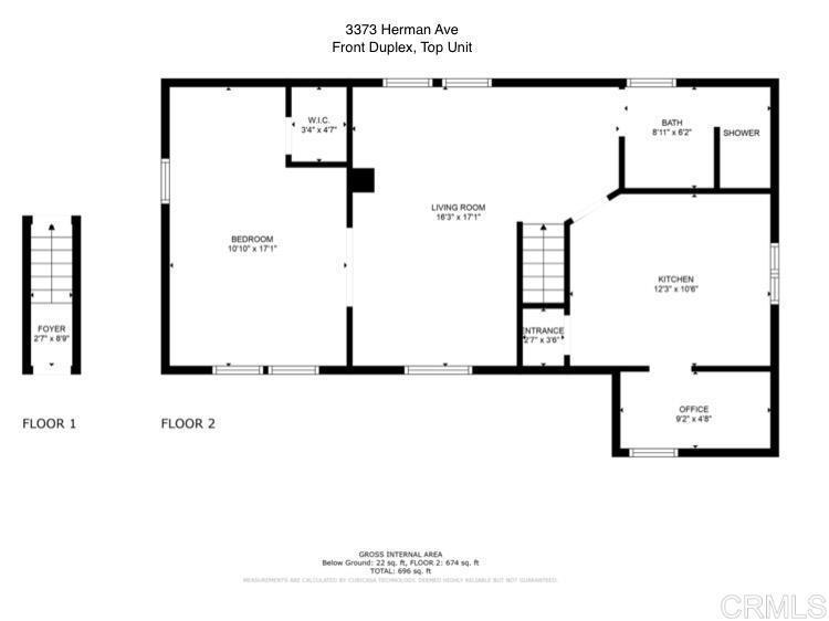 3373-3379 1/2 Herman Avenue San Diego, CA 92104 - Photo 67 of 70 a picture of a room with a white wall and white walls