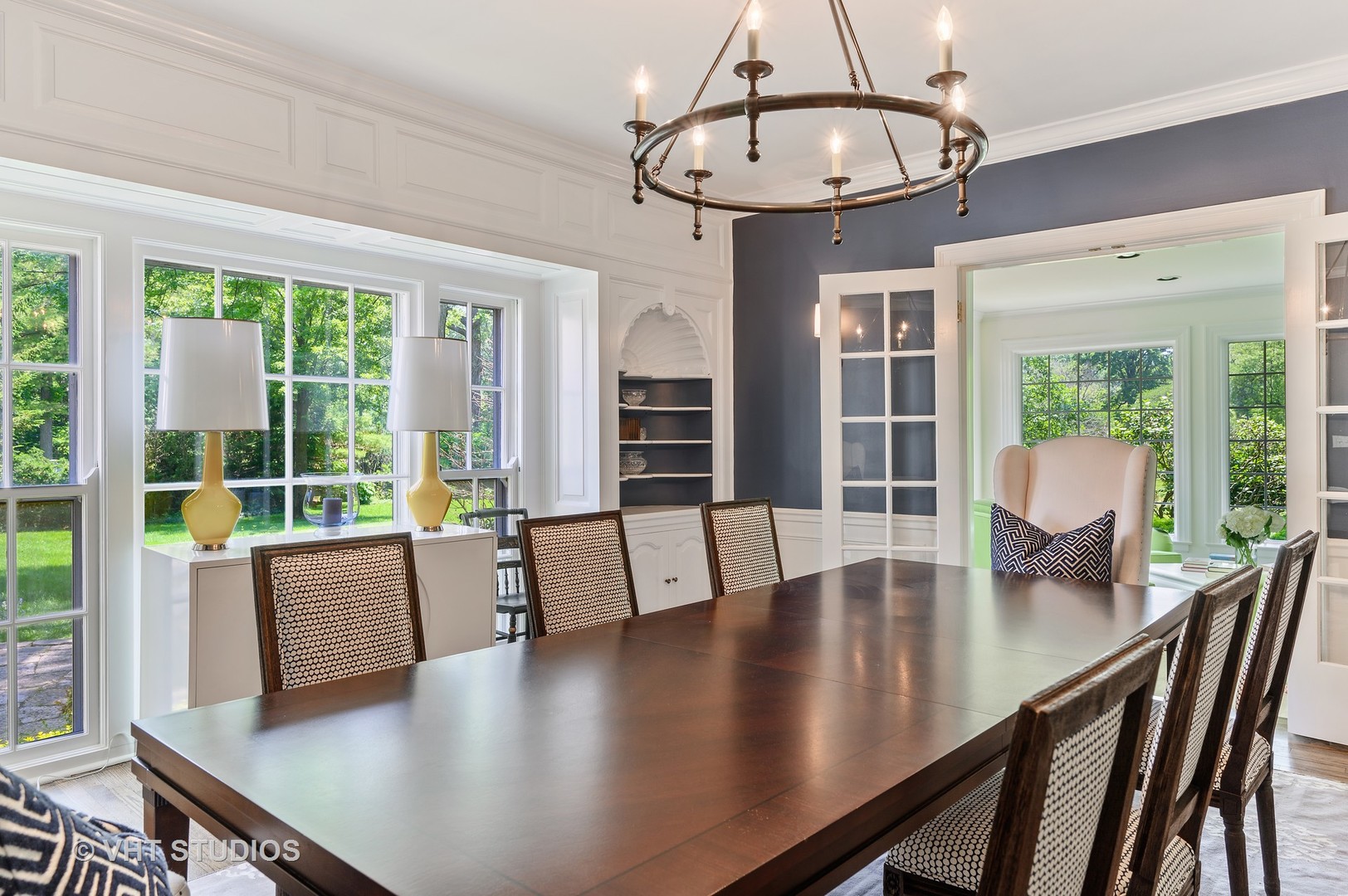 44 Indian Hill Road Winnetka, IL 60093 - Photo 11 of 49 a view of a dining room with furniture window and outside view