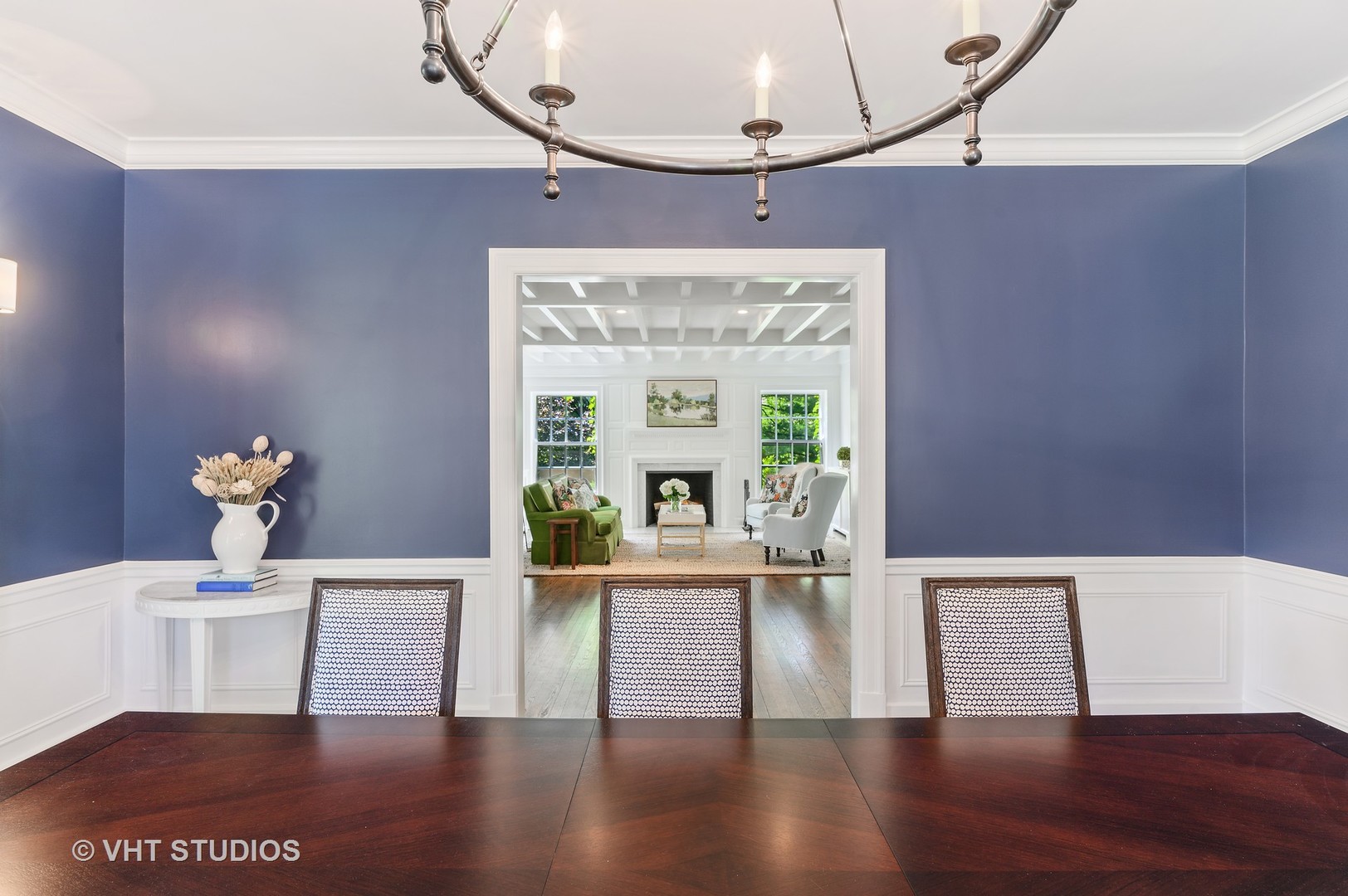 44 Indian Hill Road Winnetka, IL 60093 - Photo 12 of 49 a view of empty room with wooden floor and fan