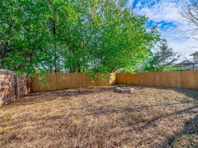 a backyard of a house