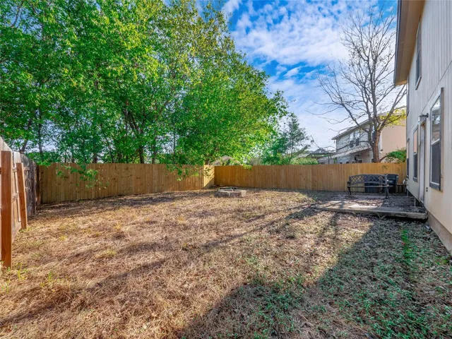 a backyard of a house