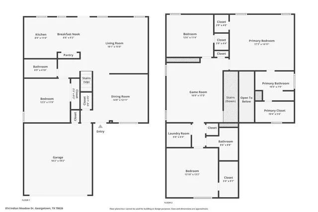 $349,900 | 814 Indian Meadow Drive, Georgetown, TX 78626