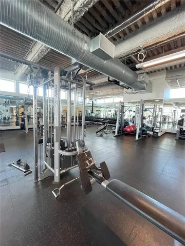 a view of a lake with a city